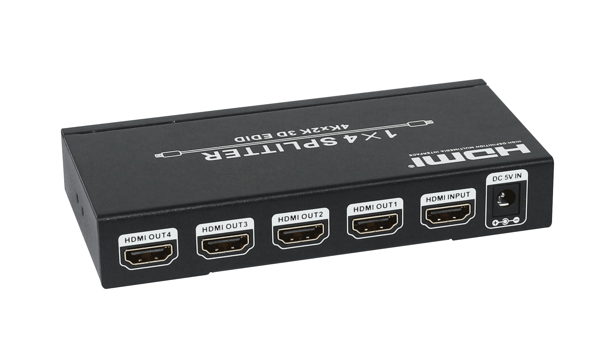 HDcvt 1X4 HDMI 1.4 Splitter Supports HDcp1.4 and Edid 1) HDcvt 1X4 HDMI 1.4 Splitter Supports HDcp1.4 and Edid