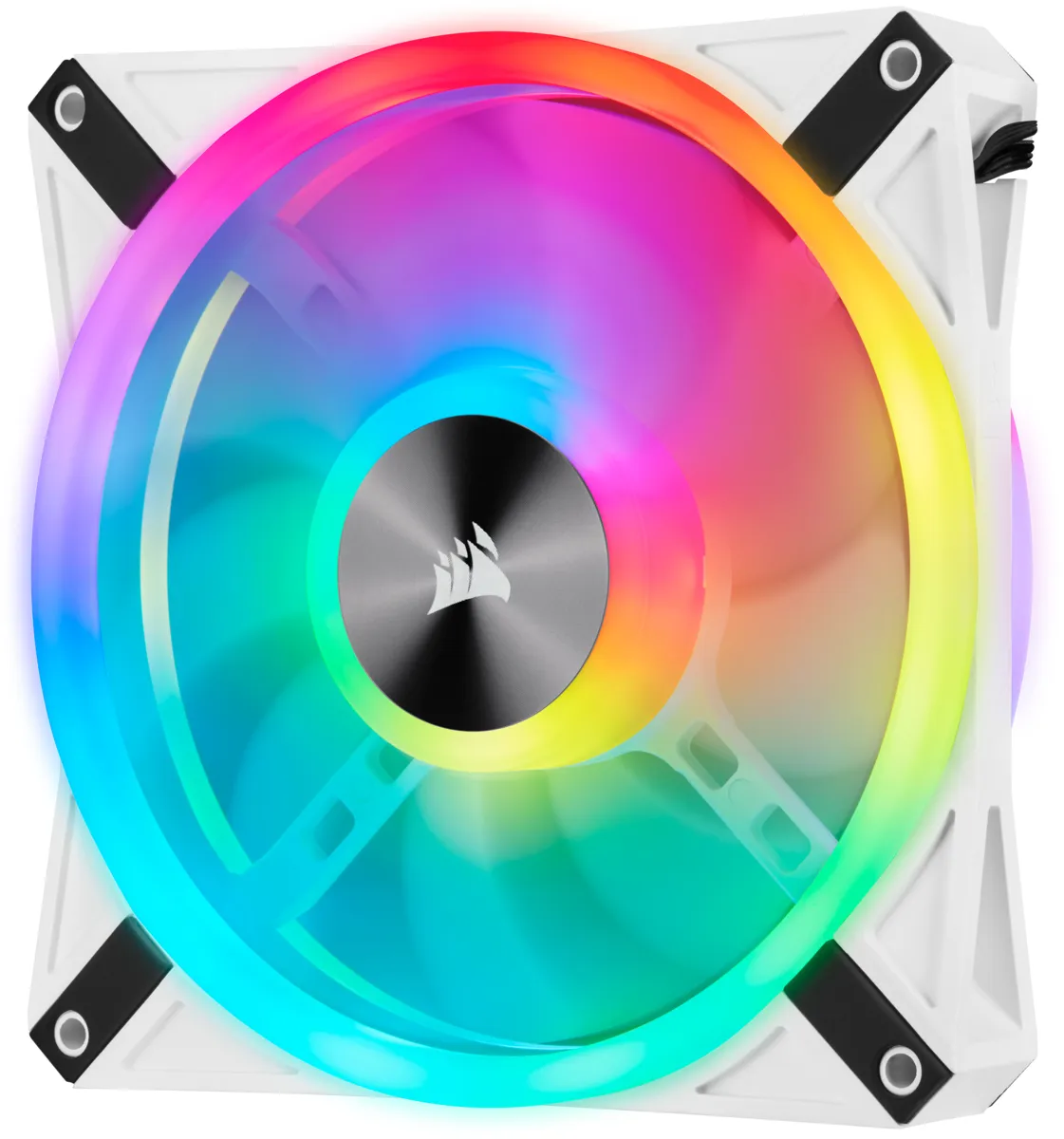 Corsair Icue Ql140 RGB 140mm Pwm Single Fan - White ) Corsair Icue Ql140 RGB 140mm Pwm Single Fan - White