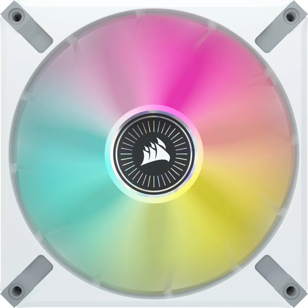 Corsair Ml140 140mm Pwm 400 - 2000 Rpm Premium Magnetic Levitation Fan; Dual Pack with Lighting Node Core - White 2) Corsair Ml140 140mm Pwm 400 - 2000 Rpm Premium Magnetic Levitation Fan; Dual Pack with Lighting Node Core - White