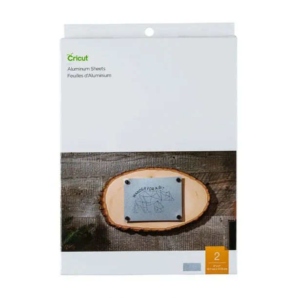 Cricut 2007460 - Cricut Aluminium Sheets 13X18Cm 2-Pack 2) Cricut 2007460 - Cricut Aluminium Sheets 13X18Cm 2-Pack