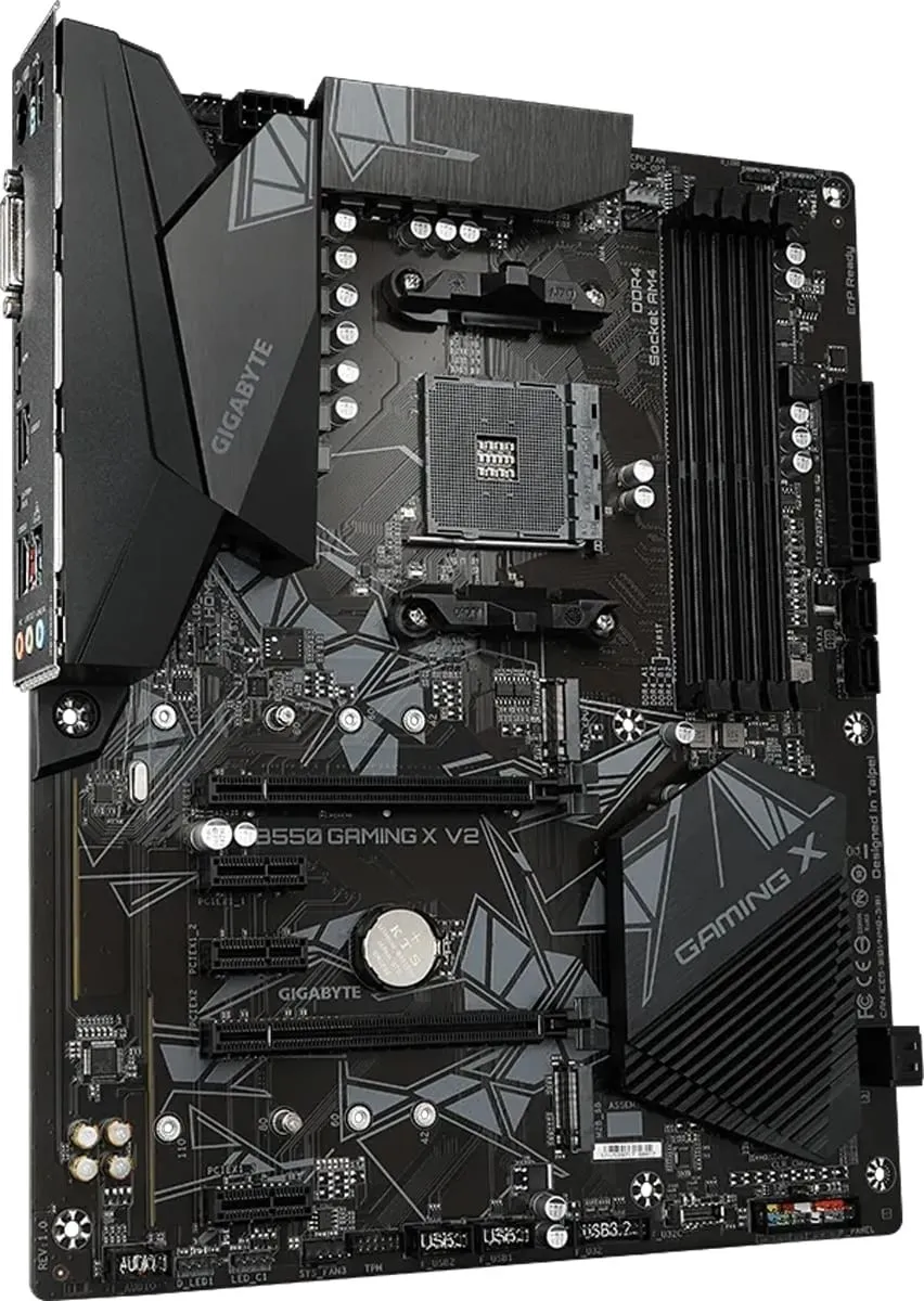 Gigabyte AMD B550 Gaming X Chipset for 3Rd Generation AMD Ryzenâ„¢ Processors; 4X Dual DDR4; 2X M2; DVI-D; HDMI ) Gigabyte AMD B550 Gaming X Chipset for 3Rd Generation AMD Ryzenâ„¢ Processors; 4X Dual DDR4; 2X M2; DVI-D; HDMI