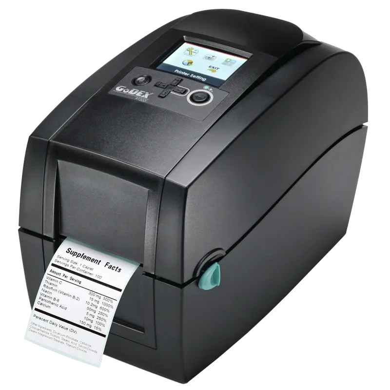 Godex Rt230I;Thermal Transfer Desktop Printer; Eu; 300 DPI; 5 IPs + USB Host & Color Lcd