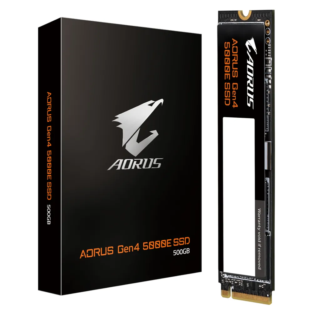Gigabyte Aorus NVMe Gen 4 SSD 500GB Read up to 5000 MB S Write up to 3800 MB S 2) Gigabyte Aorus NVMe Gen 4 SSD 500GB Read up to 5000 MB S Write up to 3800 MB S