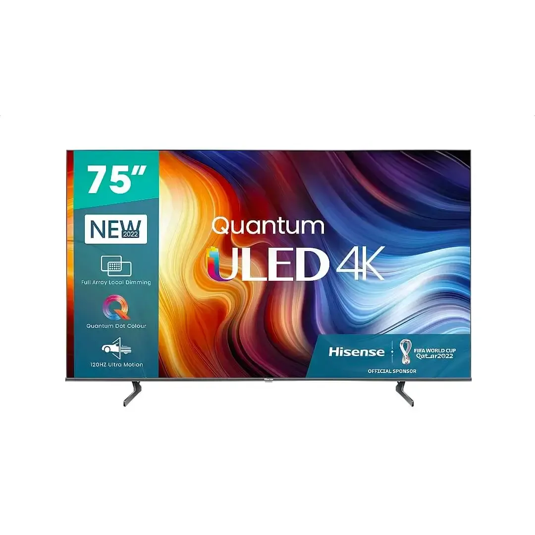 Hisense LEDN75U7H 75" Qd Premium ULED Wide Colour Gamut UHD Ai UPScaler Dolby Vision HDR Game Mode Plus Dolby Atmos HDr10+Deco