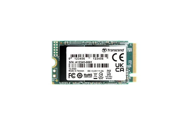 Transcend 256GB MTE400S PCIe Gen 3x 4 M.2 2242 SSD 3D TLC - 2000 MB/S Read 1000 MB/S Write - 100TB