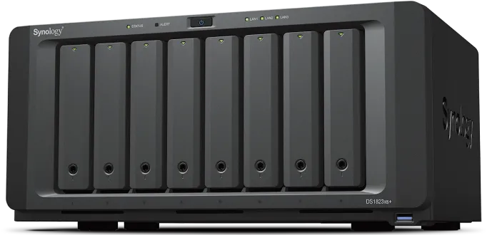 Synology Diskstation 8 Bay NAS (Up to 18 Bay) AMD Ryzen V1780B 4-Core 3.35 (Base) / 3.6 (Turbo)GHz 8GB (8 GB X 1) 1) Synology Diskstation 8 Bay NAS (Up to 18 Bay) AMD Ryzen V1780B 4-Core 3.35 (Base) / 3.6 (Turbo)GHz 8GB (8 GB X 1)