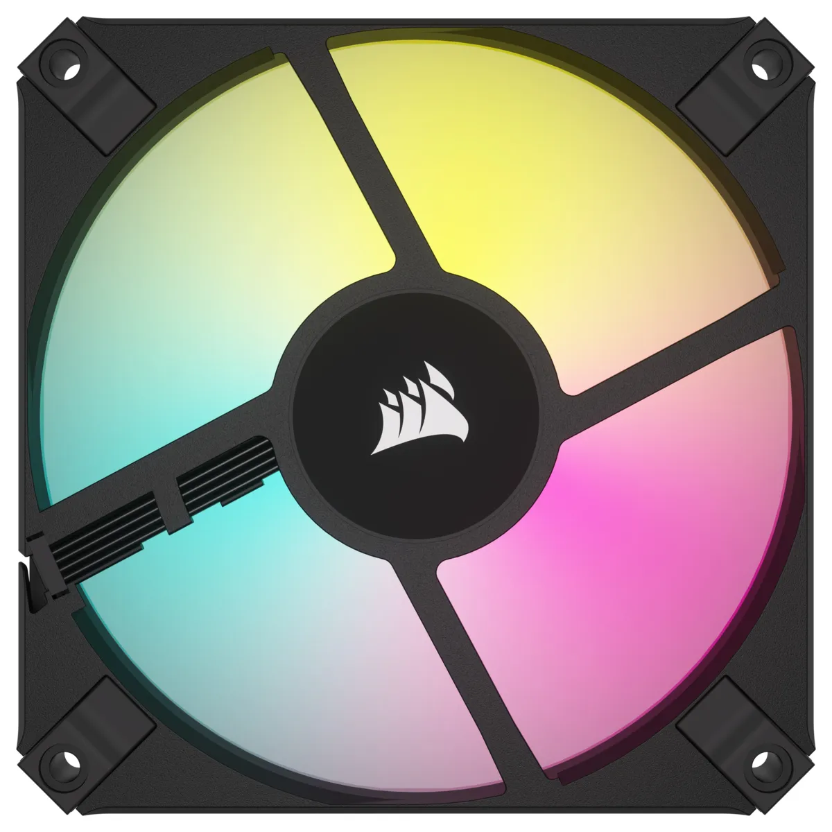 Corsair ICUE AF120 RGB Slim 120mm Pwm Fluid Dynamic Bearing Fan - Dual Pack - Black