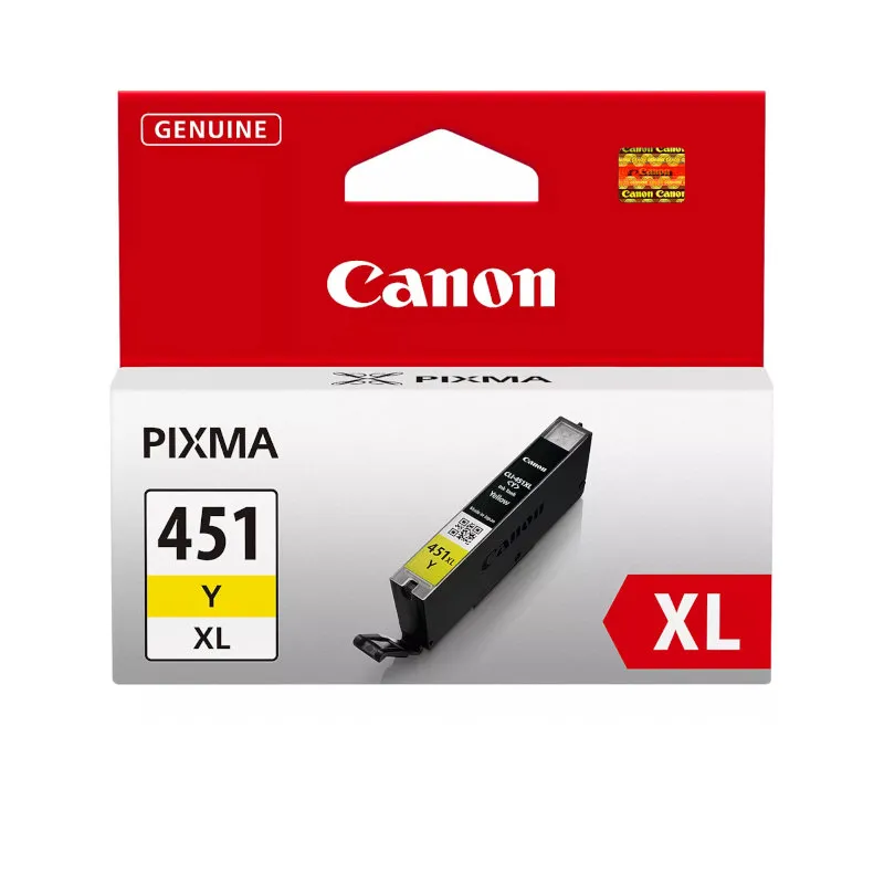 Canon CLI-451XL Yellow Cartridge - 685 Pages @ 5% ) Canon CLI-451XL Yellow Cartridge - 685 Pages @ 5%